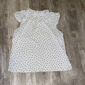 White Polka Dot Blouse